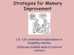 Stratagies for memory improvement L4