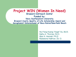 Project WIN (Women In Need) Broward Outreach Center Funded by: