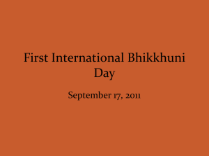 PowerPoint on Bhikkhuni History