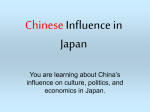Chinese Influence in Japan