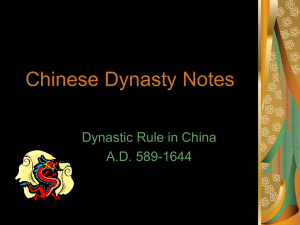 Chinese Dynasty Notes - RUSD