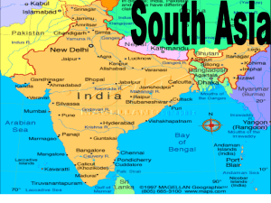 Often known as a Sub-continent Surrounded by three bodies of water