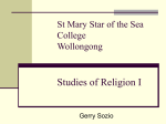 St Mary Star of the Sea College Wollongong Studies of Religion I