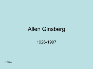 Allen Ginsberg - English