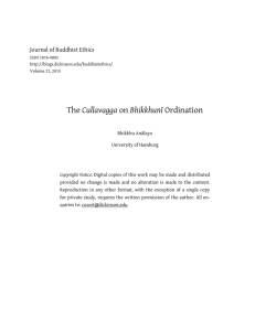 Cullavagga Journal of Buddhist Ethics