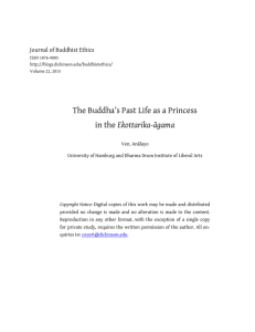 The Buddha’s Past Life as a Princess Ekottarika-āgama Journal of Buddhist Ethics