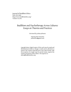 Buddhism and Psychotherapy Across Cultures: Essays on Theories and Practices