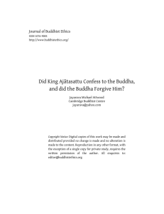 Did King Ajātasattu Confess to the Buddha, Journal of Buddhist Ethics