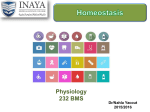 Homeostasis - INAYA Medical College