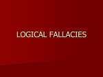 Logical Fallacies