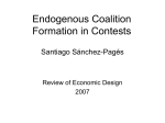 Endogenous Coalition Formation in Contests