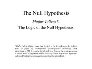 The Null Hypothesis