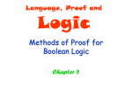 Methods of Proof for Boolean Logic