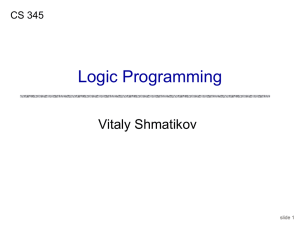 CS 345 - Programming Languages