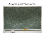 Axioms and Theorems