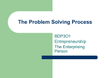 The Problem Solving Process