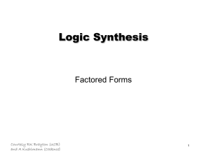 Factored forms