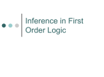 Inference in First Order Logic