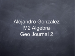 M2 Geo Journal 2