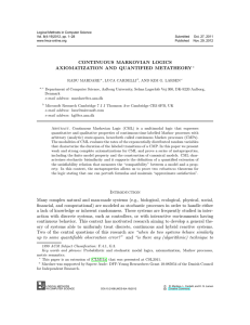 Logical Methods in Computer Science Vol. 8(4:19)2012, pp. 1–28 Submitted Oct. 27, 2011
