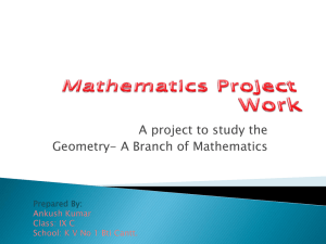 Mathematics Project Work