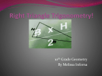 WebQuest on Right Triangle Trig