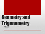 Geometry and Trigonometry - Sage Middle School