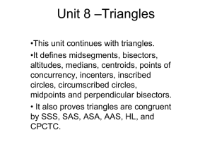 All you ever wanted to know about Triangles