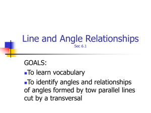 Theorems about Parallel Lines