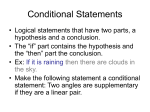 Conditional Statements