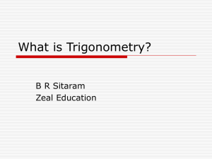 What is Trigonometry?