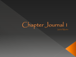 Chapter Journal Isabel Martin