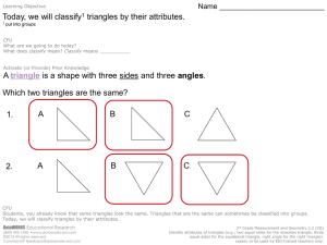 Is the triangle a right triangle?