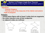 (n – 2)(180) Polygon Angle-Sum Theorem