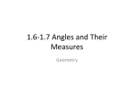 1.4 Angles and Their Measures