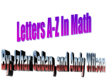 Letters A-Z in math