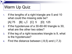 9.7 Verifying Characteristics of a Geometric figure