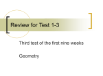 Review for Test 1-3