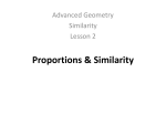Proportions and Similarity