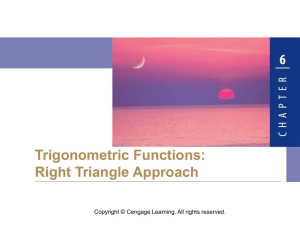 Trigonometric Ratios