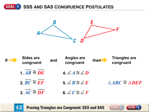 Congruent Triangles