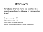 Find the measure of angle x.