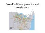 Non-Euclidean geometry and consistency
