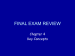 Final Exam Review Ch. 4