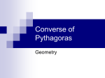 Converse of Pythagoras