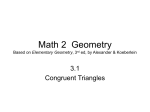 two triangles are congruent