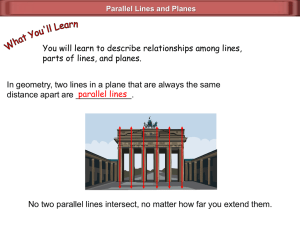 Parallel Lines and Transversals