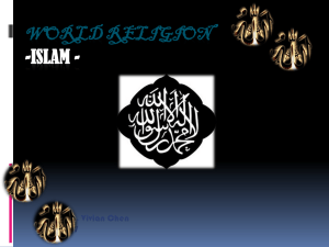 World religion -Islam -