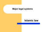 Major legal systems