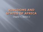 Kingdoms and states of Africa
